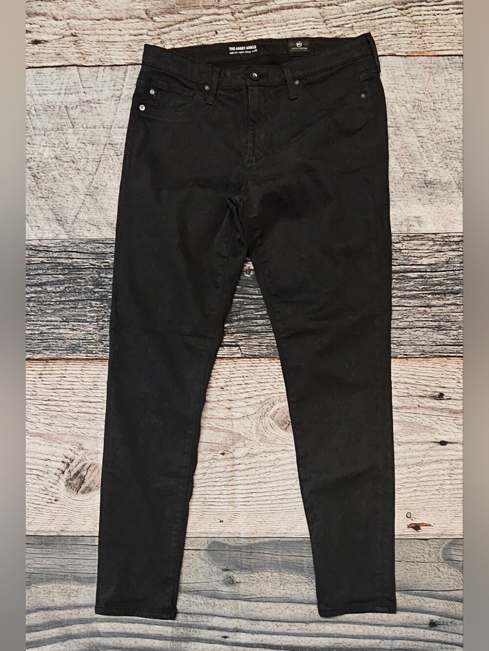 AG Adriano Goldschmied Abbey Super Skinny Ankle Women's Size 28R Black